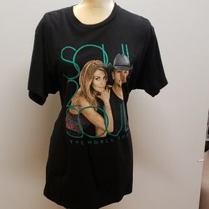 XL 2017 Tim McGraw Faith Hill Concert T-Shirt B67